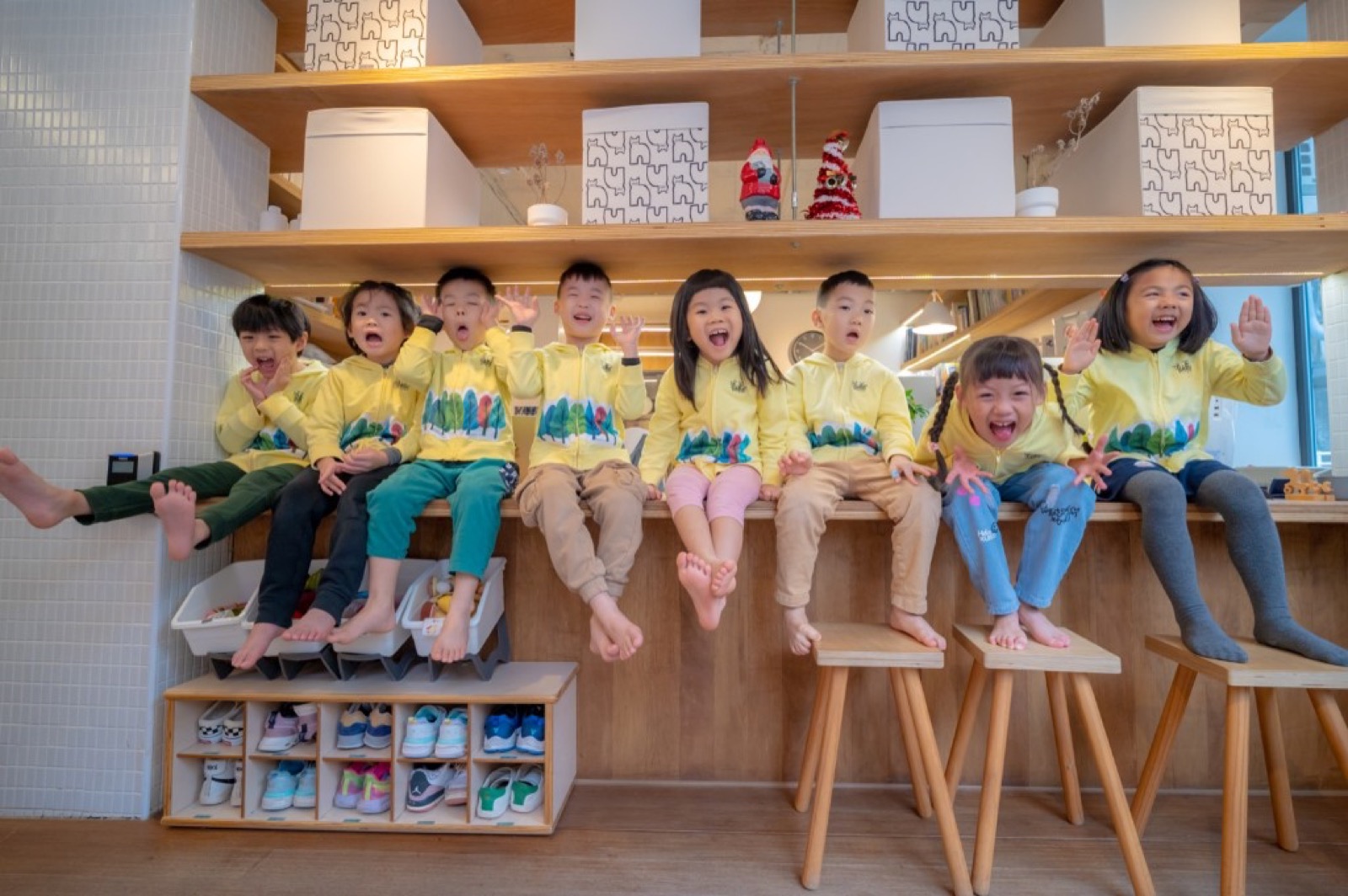幼兒園畢業照 自然互動
