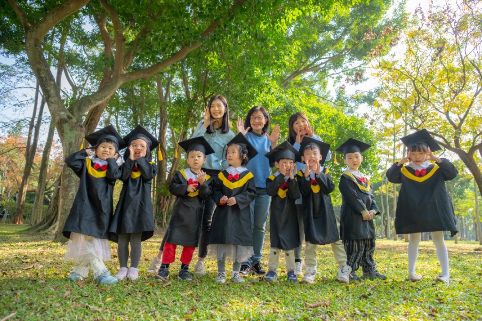 幼兒園畢業照 公園外景拍攝