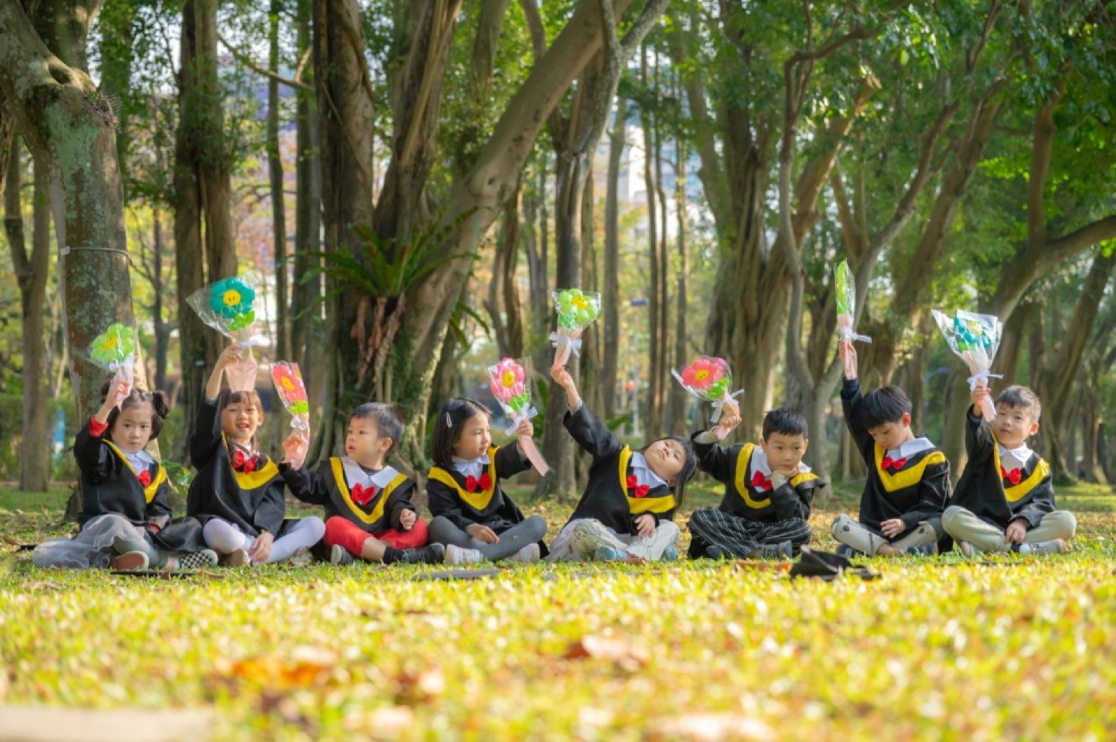 蒙特梭利幼兒園 自然風格畢業照