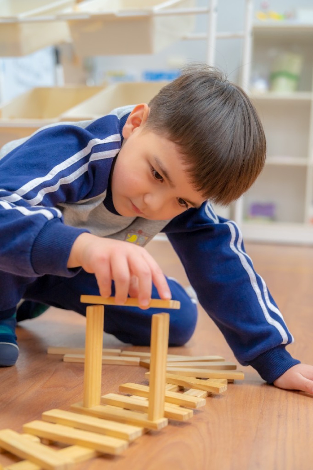 幼兒園畢業照 課程互動桌球積木