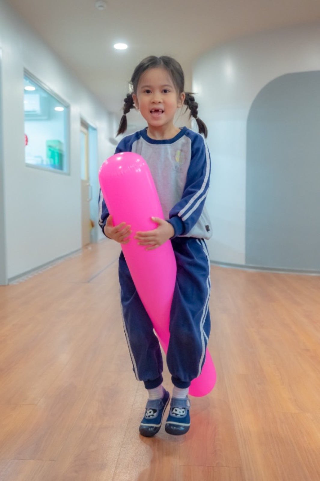 幼兒園畢業照 課程互動桌球積木