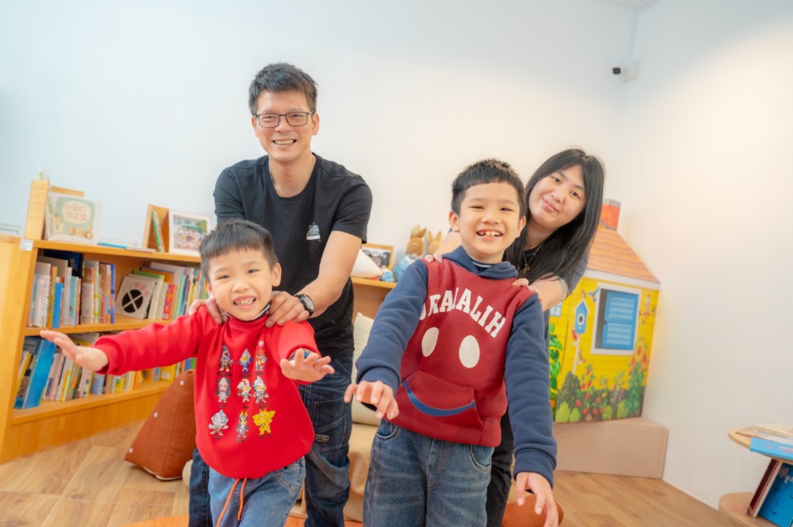 幼兒園攝影 校園情境家庭合影