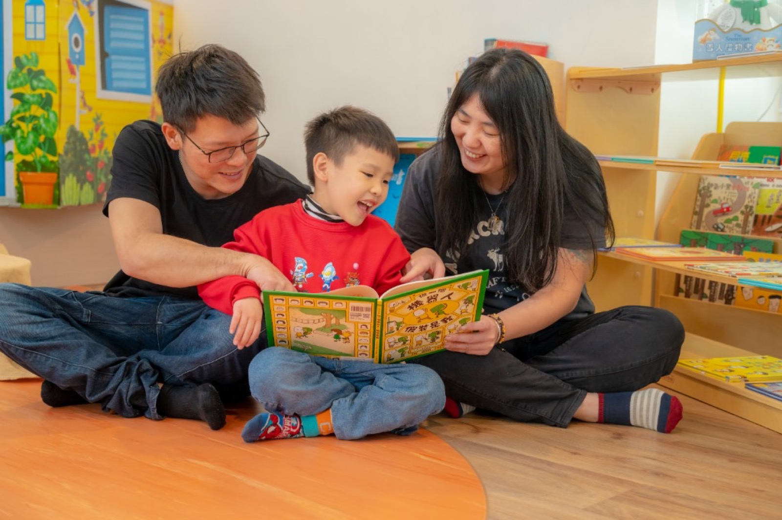 幼兒園攝影 校園情境家庭合影